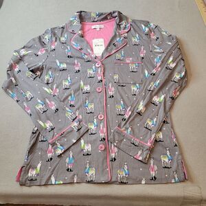 PJ Salvage Llama Pajamas Top Size Small